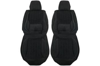 4 399 р. Каркасные накидки для сидений автомобиля из велюра Comfort Черный Seintex 317888  с доставкой в г. Горно‑Алтайск. Увеличить фотографию 2