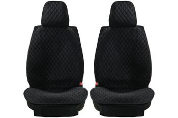 Каркасные накидки для сидений автомобиля из велюра Ellipse (передние) Черный Seintex 317671