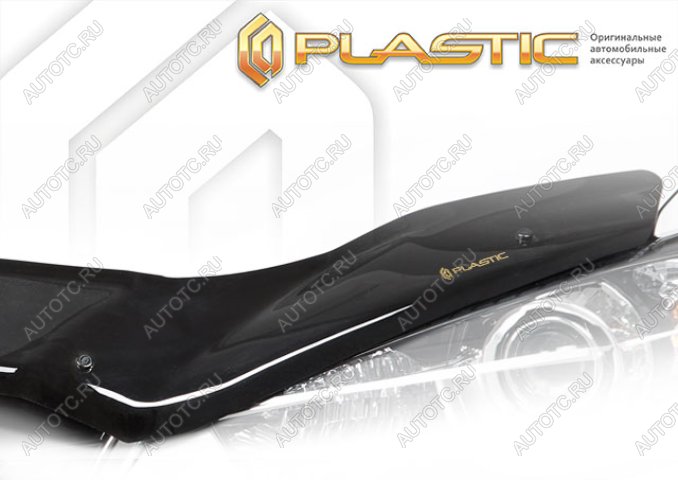 2 969 р. Дефлектор капота Classic черный CA Plastic на Chery Tiggo 4 I поколение рестайлинг, джип/suv 5 дв. 2024 - н.в.  с доставкой в г. Горно‑Алтайск