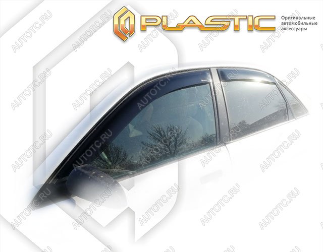2 699 р. Дефлектора окон CA-Plastic  Audi A4  B5 8D2 седан (1996-2001) 1-ый рестайлинг, 2-ой рестайлинг (Classic полупрозрачный, без хром молдинга)  с доставкой в г. Горно‑Алтайск
