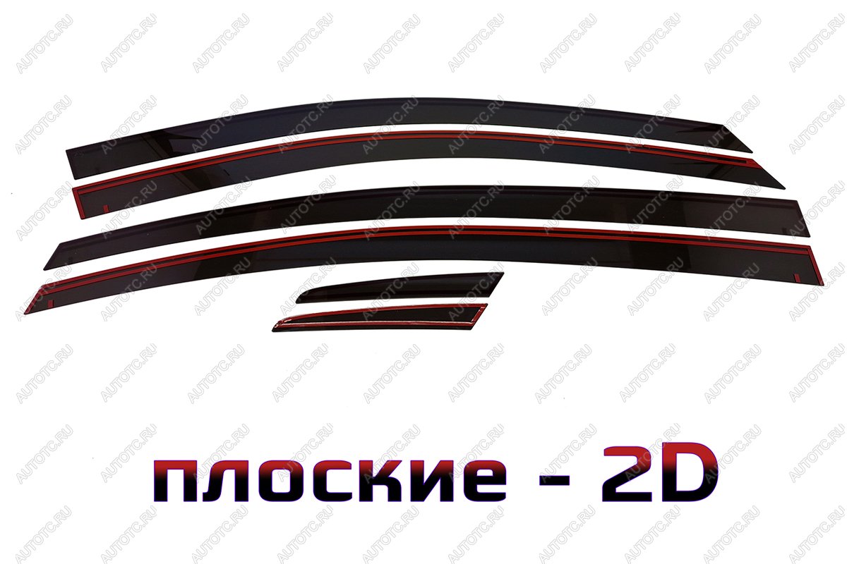 4 899 р. Дефлекторы окон 2D Стрелка11  MG 5 (2020-2024) (черные)  с доставкой в г. Горно‑Алтайск