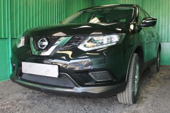 4 299 р. Защита радиатора (низ) Стандарт  Nissan X-trail  3 T32 (2013-2018) дорестайлинг (хром)  с доставкой в г. Горно‑Алтайск. Увеличить фотографию 3