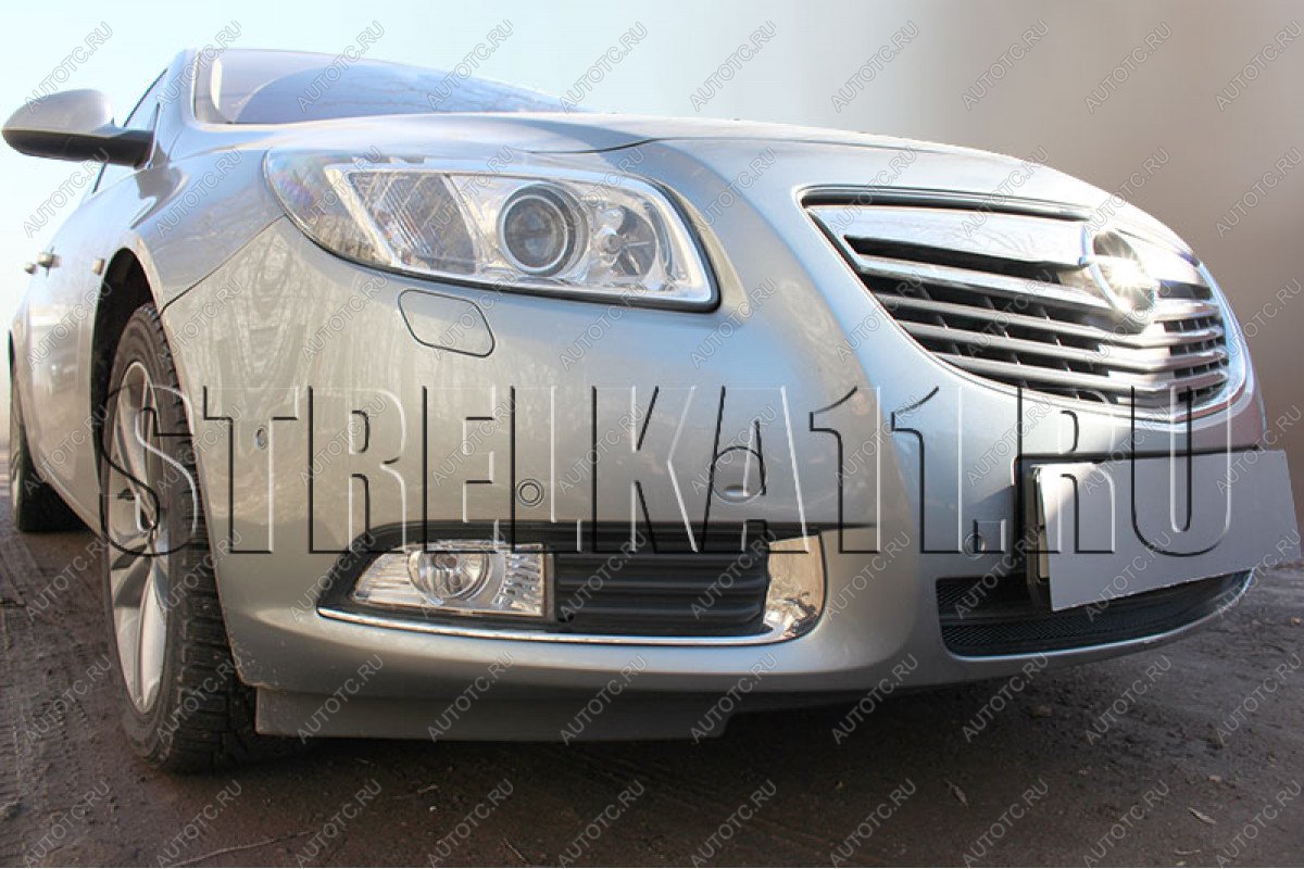 3 589 р. Защита радиатора Стрелка11 Стандарт  Opel Insignia ( A,  А) (2008-2013) дорестайлинг седан, дорестайлинг универсал, дорестайлинг, хэтчбэк (хром)  с доставкой в г. Горно‑Алтайск