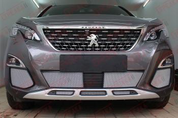 3 299 р. Защита радиатора (боковые) Стрелка11 Стандарт  Peugeot 3008  2 (2016-2024) (хром)  с доставкой в г. Горно‑Алтайск. Увеличить фотографию 2