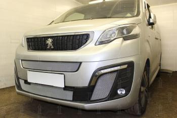 3 499 р. Защита радиатора (боковые) Стрелка11 Стандарт  Peugeot Traveller (2016-2024) (хром)  с доставкой в г. Горно‑Алтайск. Увеличить фотографию 2