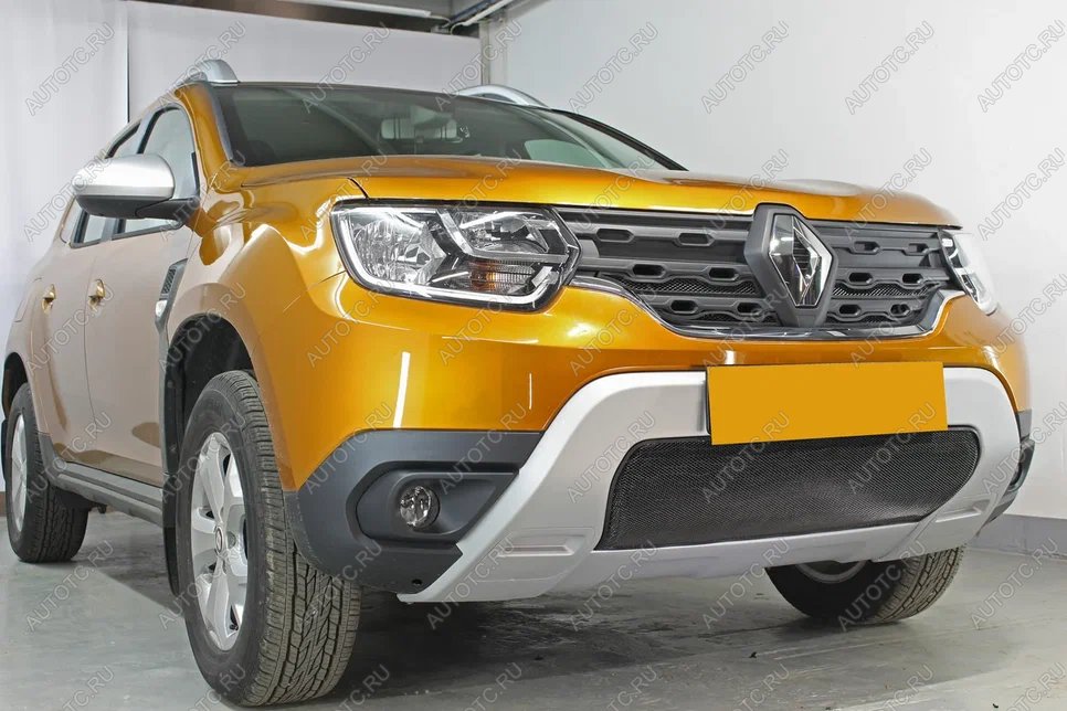 3 779 р. Защита радиатора (низ) Стрелка11 Стандарт  Renault Duster  HM (2020-2024) (черная)  с доставкой в г. Горно‑Алтайск