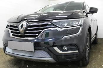 3 399 р. Защита радиатора Стрелка11 Стандарт  Renault Koleos  2 (2016-2024) (хром)  с доставкой в г. Горно‑Алтайск. Увеличить фотографию 2