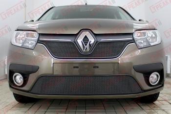 3 179 р. Защита радиатора (низ) Стандарт Renault Logan 2 рестайлинг (2018-2024) (черная)  с доставкой в г. Горно‑Алтайск. Увеличить фотографию 2