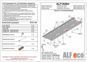 6 599 р. Защита картера и кпп (V-2.0) ALFECO  Nissan Rnessa (1997-2001) (сталь 2 мм)  с доставкой в г. Горно‑Алтайск. Увеличить фотографию 2