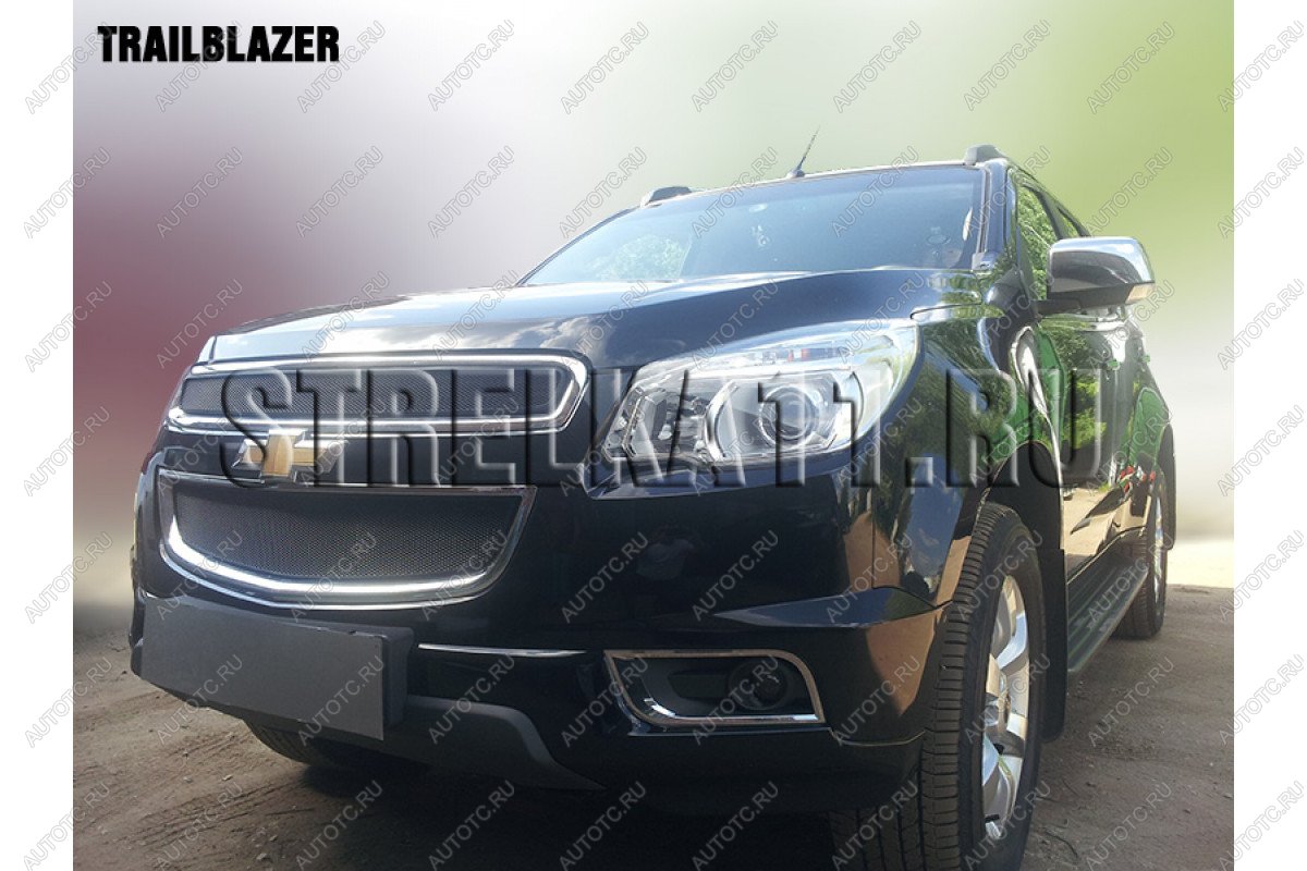 1 129 р. Защита радиатора (низ) Стрелка11 Стандарт Chevrolet Trailblazer GM800 дорестайлинг (2012-2016) (хром)  с доставкой в г. Горно‑Алтайск