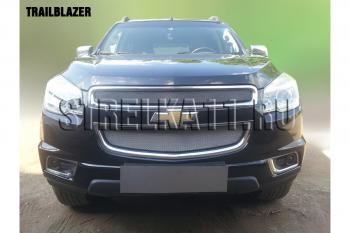 1 129 р. Защита радиатора (низ) Стрелка11 Стандарт Chevrolet Trailblazer GM800 дорестайлинг (2012-2016) (хром)  с доставкой в г. Горно‑Алтайск. Увеличить фотографию 2