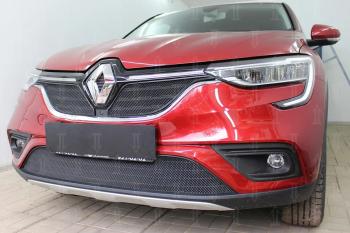 7 299 р.  Защита радиатора (верх, 2 части) Стрелка11 PREMIUM Renault Arkana (2019-2024) (черная)  с доставкой в г. Горно‑Алтайск. Увеличить фотографию 3