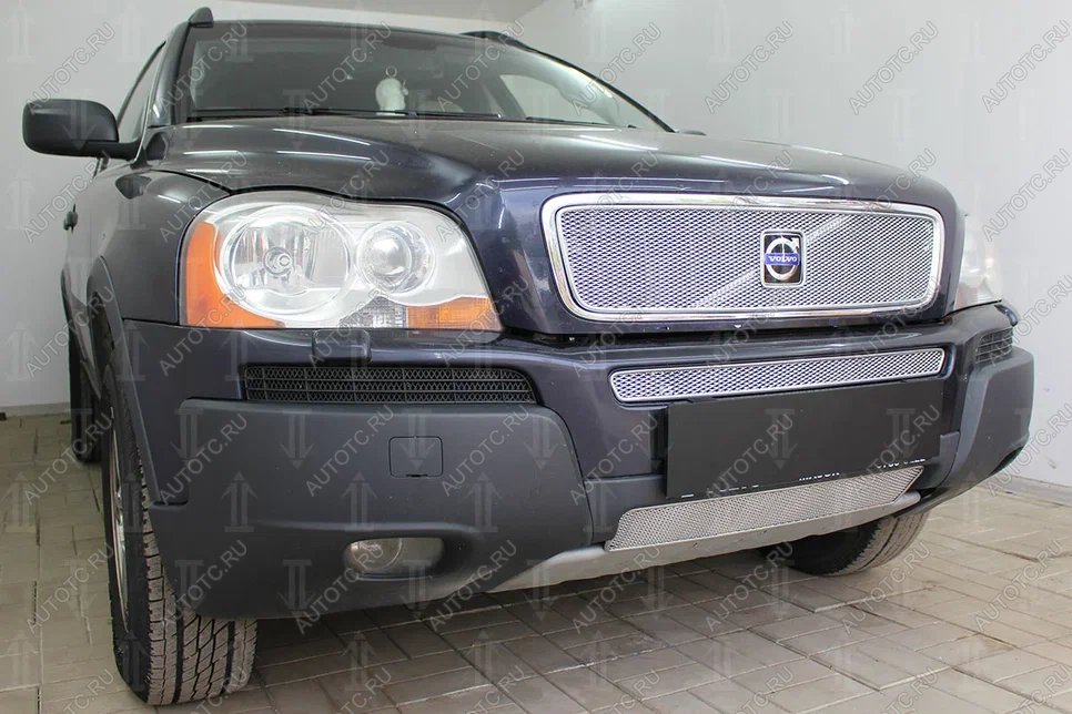 4 999 р. Защита радиатора (низ) Стрелка11 PREMIUM  Volvo XC90  C (2002-2006) дорестайлинг (хром)  с доставкой в г. Горно‑Алтайск