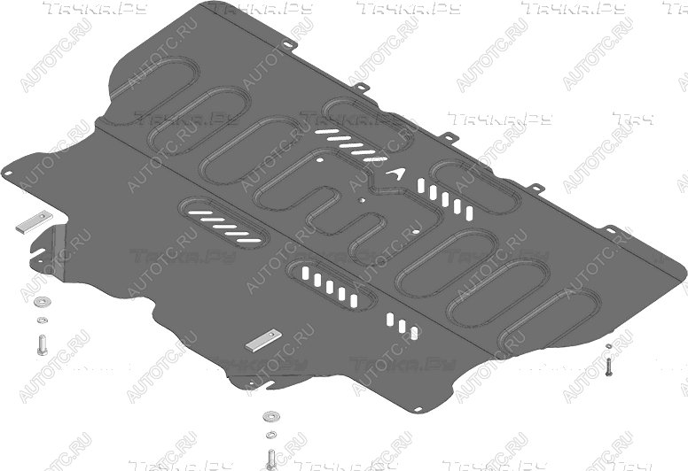 11 699 р. Защита картера и КПП ALFECO  Changan LAMORE (2023-2025) (алюминий 4 мм)  с доставкой в г. Горно‑Алтайск