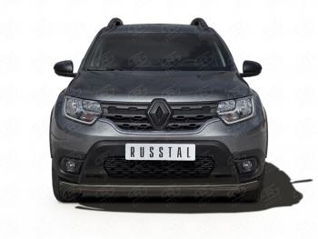 Защита переднего бампера (Ø63 мм, окрашенная) SLITKOFF Renault Duster HM (2020-2024)