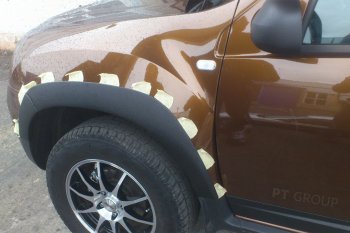 5 999 р. Комплект накладок на колёсные арки Petroil Tuning Renault Duster HS рестайлинг (2015-2021) (Текстурная поверхность)  с доставкой в г. Горно‑Алтайск. Увеличить фотографию 4