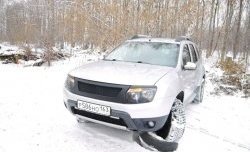 4 599 р. Решётка радиатора DM-Style Renault Duster HS дорестайлинг (2010-2015) (Без сетки, Неокрашенная глянец (под окраску))  с доставкой в г. Горно‑Алтайск. Увеличить фотографию 4