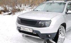 4 599 р. Решётка радиатора DM-Style Renault Duster HS дорестайлинг (2010-2015) (Без сетки, Неокрашенная глянец (под окраску))  с доставкой в г. Горно‑Алтайск. Увеличить фотографию 2