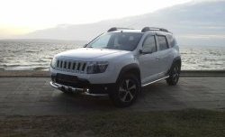 3 699 р. Решётка радиатора Sport Renault Duster HS рестайлинг (2015-2021) (Неокрашенная)  с доставкой в г. Горно‑Алтайск. Увеличить фотографию 3