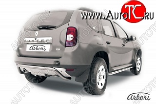 17 499 р. Защита заднего бампера Arbori  Renault Duster  HS (2010-2015) дорестайлинг  с доставкой в г. Горно‑Алтайск