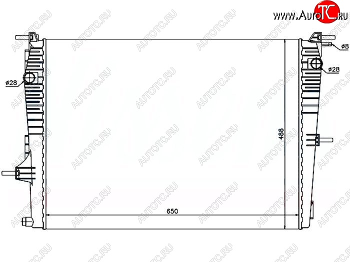 7 999 р. Радиатор двигателя SAT Renault Scenic 3 рестайлинг (2012-2016)  с доставкой в г. Горно‑Алтайск