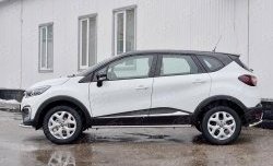 17 499 р. Защита порогов из круглой трубы диаметром 42 мм SLITKOFF Renault Kaptur рестайлинг (2020-2024)  с доставкой в г. Горно‑Алтайск. Увеличить фотографию 3