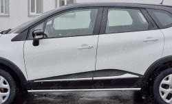 17 499 р. Защита порогов из круглой трубы диаметром 42 мм SLITKOFF Renault Kaptur рестайлинг (2020-2024)  с доставкой в г. Горно‑Алтайск. Увеличить фотографию 4