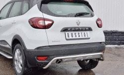 15 649 р. Защита заднего бампера (Ø42 мм волна, нержавейка) SLITKOFF Renault Kaptur дорестайлинг (2016-2020)  с доставкой в г. Горно‑Алтайск. Увеличить фотографию 3