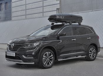 14 999 р. Защита переднего бампера (Ø42 мм, нержавейка) SLITKOFF  Renault Koleos  2 (2016-2025)  с доставкой в г. Горно‑Алтайск. Увеличить фотографию 3