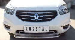 14 499 р. Одинарная защита переднего бампера диаметром 63 мм SLITKOFF  Renault Koleos  1 (2011-2016) Phase 2, Phase 3  с доставкой в г. Горно‑Алтайск. Увеличить фотографию 2