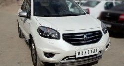 15 349 р. Одинарная защита переднего бампера диаметром 76 мм SLITKOFF  Renault Koleos  1 (2011-2016) Phase 2, Phase 3  с доставкой в г. Горно‑Алтайск. Увеличить фотографию 2