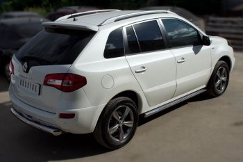 21 999 р. Защита порогов из круглой трубы диаметром 63 мм SLITKOFF v3 Renault Koleos 1 Phase 2 (2011-2013)  с доставкой в г. Горно‑Алтайск. Увеличить фотографию 3