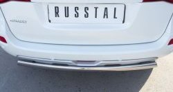 18 549 р. Защита заднего бампера (Ø75x42 мм, нержавейка) Russtal Renault Koleos Phase 1 (2007-2011)  с доставкой в г. Горно‑Алтайск. Увеличить фотографию 4