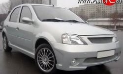 4 249 р. Пороги накладки Street Renault Logan 1 дорестайлинг (2004-2010) (Неокрашенные)  с доставкой в г. Горно‑Алтайск. Увеличить фотографию 2