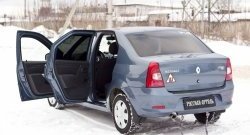 1 239 р. Накладки на порожки автомобиля RA  Renault Logan  1 (2010-2016) рестайлинг (Комплект (4 шт.))  с доставкой в г. Горно‑Алтайск. Увеличить фотографию 2