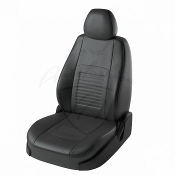 Чехлы для сидений Lord Autofashion Турин (экокожа, 3 Г-образных подголовника) Renault Logan 2 рестайлинг (2018-2025)