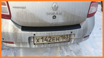 1 089 р. Накладка защитная на задний бампер Yuago Renault Logan 2 рестайлинг (2018-2025)  с доставкой в г. Горно‑Алтайск. Увеличить фотографию 4