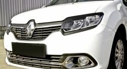 699 р. Реснички на фары RA Renault Logan 2 дорестайлинг (2014-2018) (Неокрашенные)  с доставкой в г. Горно‑Алтайск. Увеличить фотографию 4