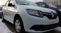 1 469 р. Сетка в решетку радиатора Russtal Renault Logan 2 дорестайлинг (2014-2018) (черная)  с доставкой в г. Горно‑Алтайск. Увеличить фотографию 2