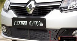 2 099 р. Защитная сетка в нижнюю часть бампера RA Renault Logan 2 дорестайлинг (2014-2018)  с доставкой в г. Горно‑Алтайск. Увеличить фотографию 6