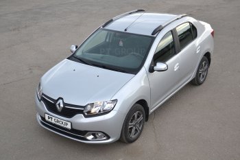 6 449 р. Рейлинги Petroil Tuning Комфорт Renault Logan 2 дорестайлинг (2014-2018) (Серебристый муар)  с доставкой в г. Горно‑Алтайск. Увеличить фотографию 6