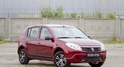 3 099 р. Молдинги дверей RA (Stepway, широкие, комплект) Renault Sandero Stepway (BS) (2010-2014) (Поверхность шагрень)  с доставкой в г. Горно‑Алтайск. Увеличить фотографию 2