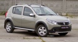 2 699 р. Молдинги дверей RA (узкие, комплект)  Renault Sandero  (BS) (2009-2014) (Поверхность шагрень)  с доставкой в г. Горно‑Алтайск. Увеличить фотографию 2