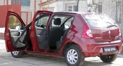 1 949 р. Накладки порожков салона RA Renault Sandero (BS) (2009-2014) (Комплект (передние+задние))  с доставкой в г. Горно‑Алтайск. Увеличить фотографию 6