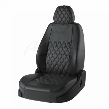 Чехлы для сидений Lord Autofashion Турин Ромб (экокожа) Renault Sandero Stepway (B8) дорестайлинг (2014-2018)