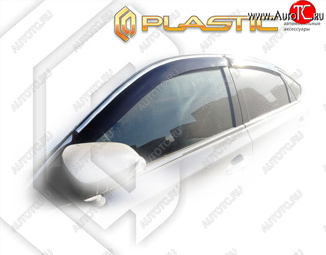 1 999 р. Дефлектора окон CA-Plastic  Toyota Avalon  4 (2012-2018) Правый руль, рестайлинг правый руль (Classic полупрозрачный, Без хром. молдинга)  с доставкой в г. Горно‑Алтайск