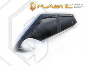 2 099 р. Дефлектора окон CA-Plastic  Hyundai Creta  SU (2020-2022) (серия Classic полупрозрачный)  с доставкой в г. Горно‑Алтайск. Увеличить фотографию 2