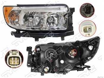 Правая фара (Евросвет) TYC Subaru Forester  SG (2005-2008) рестайлинг