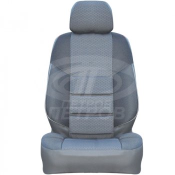 4 849 р. Чехлы сидений (экокожа-жаккард, Standard, Classik, Comfort, сплошная) Петров А10  Лада Гранта FL ( 2191,  2190,  2194,  2192) (2018-2025) лифтбэк рестайлинг, седан рестайлинг, универсал рестайлинг, хэтчбек рестайлинг (Серый)  с доставкой в г. Горно‑Алтайск. Увеличить фотографию 2