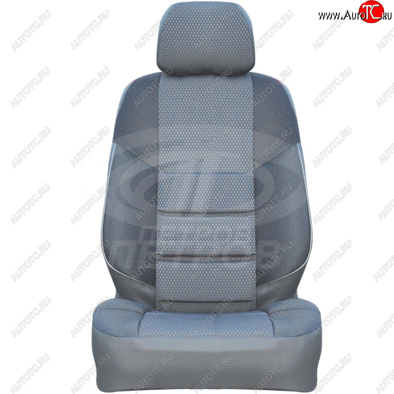 4 849 р. Чехлы сидений (экокожа-жаккард, Standard, Classik, Comfort, 60/40) Петров А10  Лада Гранта FL ( 2191,  2190,  2194,  2192) (2018-2025) лифтбэк рестайлинг, седан рестайлинг, универсал рестайлинг, хэтчбек рестайлинг (Серый)  с доставкой в г. Горно‑Алтайск